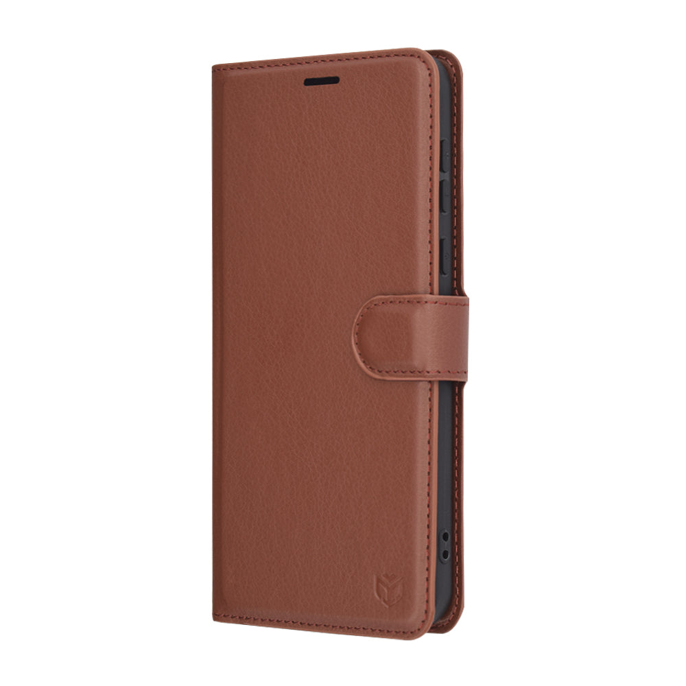 Husa de protectie Techsuit Leather Folio compatibil cu Honor Magic7 Pro, Maro
