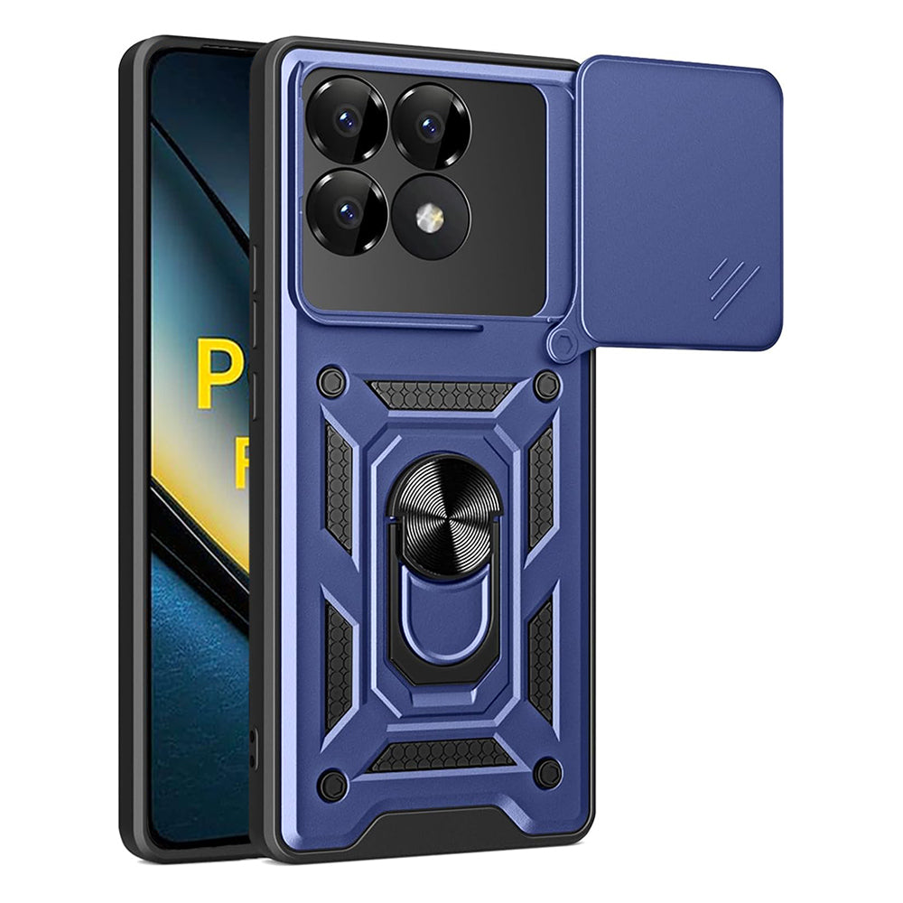 Husa de protectie Techsuit CamShield Series compatibil cu Xiaomi Poco F6 Pro, Albastru