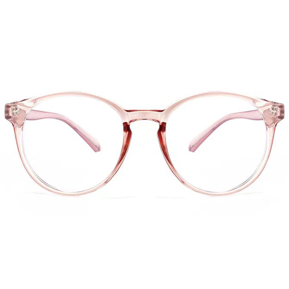 Techsuit Anti-Blue Light Glasses Reflex PC (PC28003-C4), Round, Transparent Brown