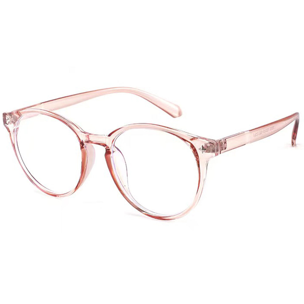 Techsuit Anti-Blue Light Glasses Reflex PC (PC28003-C4), Round, Transparent Brown