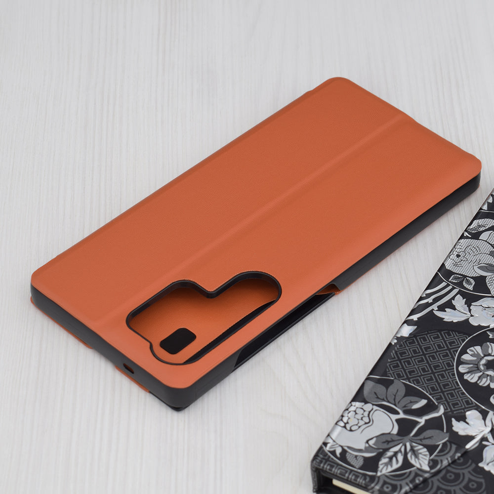 Husa de protectie Techsuit eFold Series compatibil cu Samsung Galaxy S25 Ultra, Portocaliu