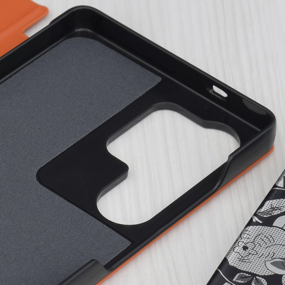 Husa de protectie Techsuit eFold Series compatibil cu Samsung Galaxy S25 Ultra, Portocaliu
