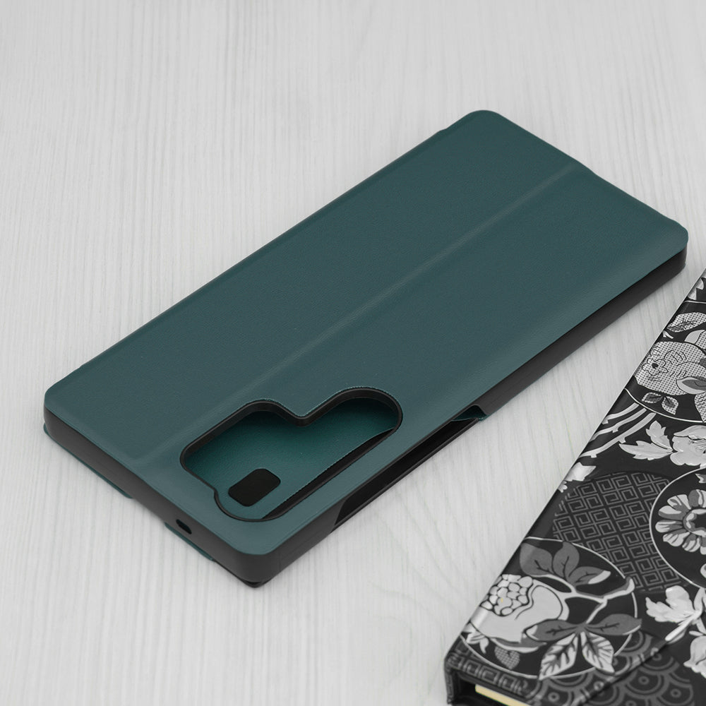 Husa de protectie Techsuit eFold Series compatibil cu Samsung Galaxy S25 Ultra, Verde Inchis