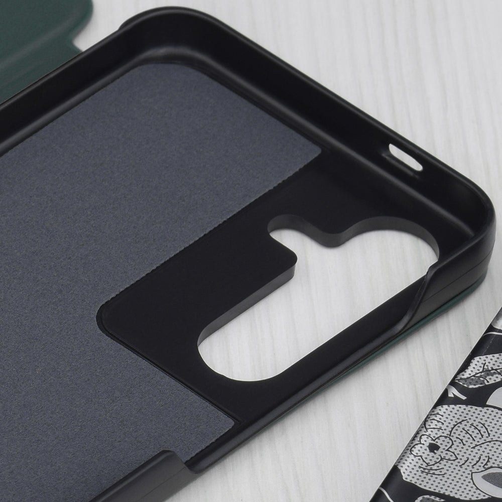 Husa de protectie Techsuit eFold Series compatibil cu Samsung Galaxy S25, Verde Inchis
