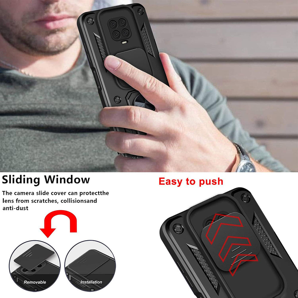 Husa de protectie Techsuit CamShield Series compatibil cu Xiaomi Redmi Note 9S / Note 9 Pro / Note 9 Pro Max, Negru