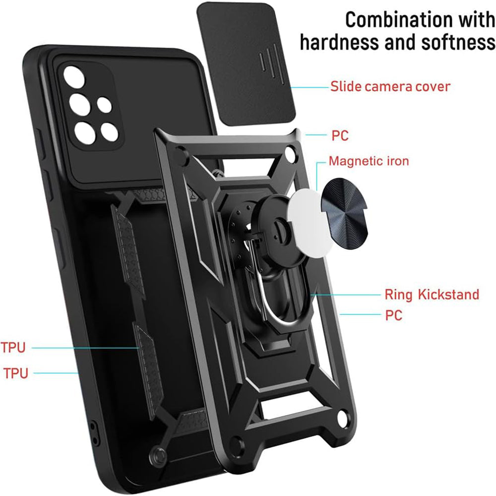 Husa de protectie Techsuit CamShield Series compatibil cu Samsung Galaxy A71 4G, Negru