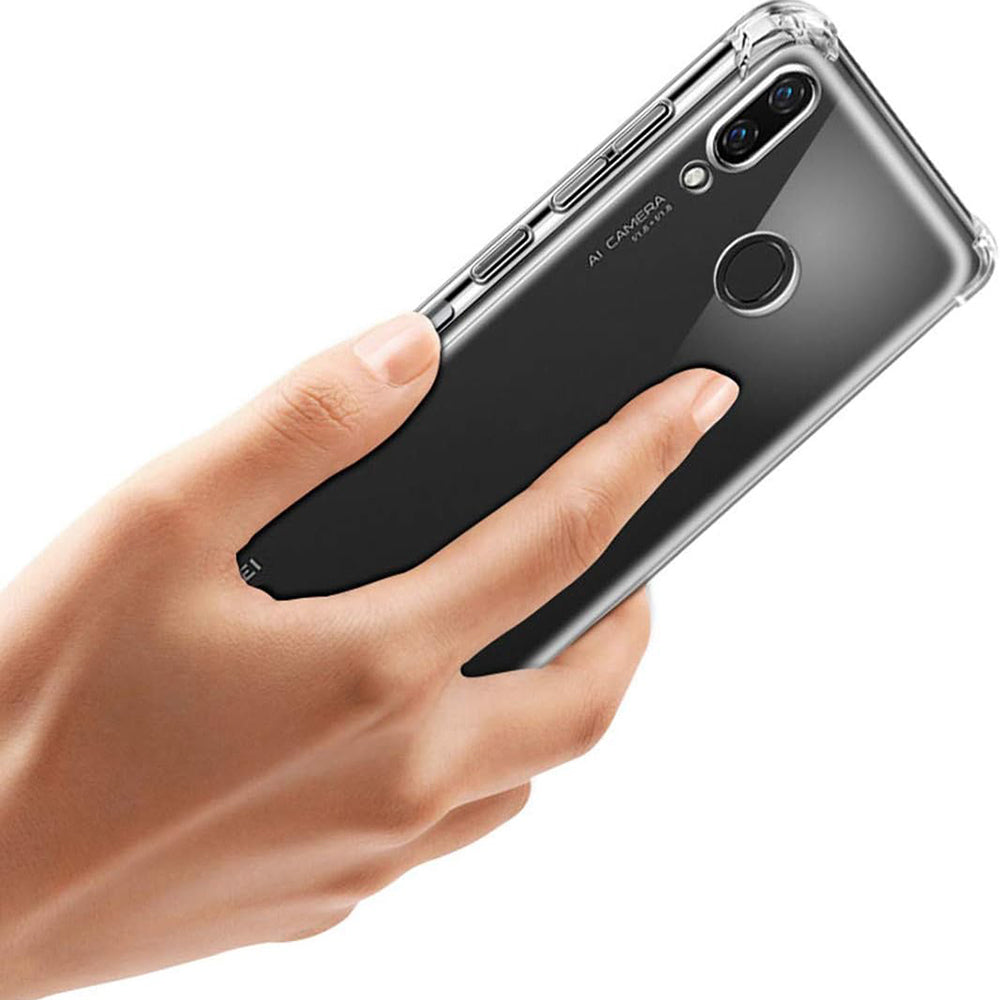 Husa de protectie Techsuit Shockproof Clear Silicone compatibil cu Huawei Mate 20 Pro, Transparent