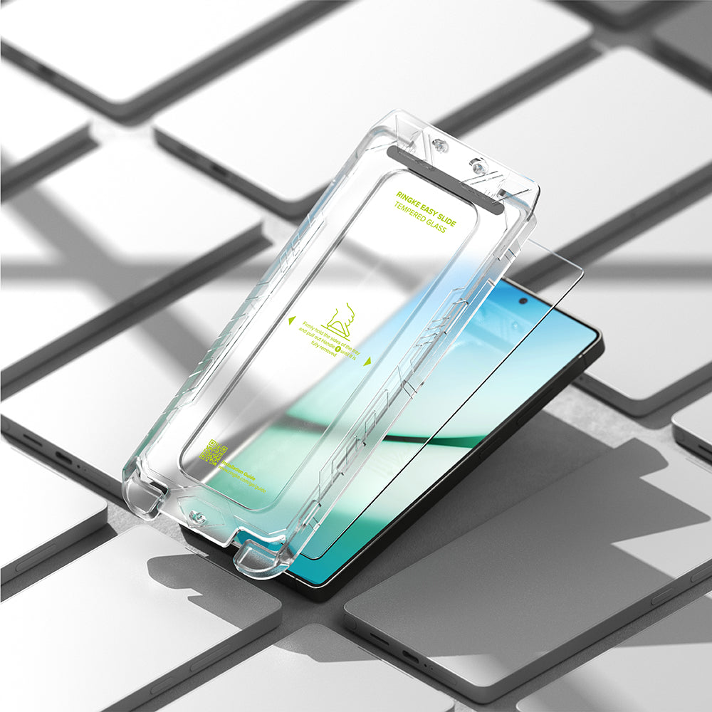 Folie de protectie Ringke Easy Slide Tempered Glass (set de 2) compatibil cu Samsung Galaxy S25, Transparent