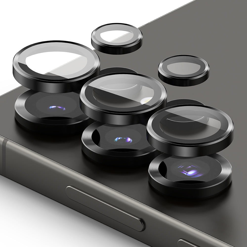 Folie Camera pentru Samsung Galaxy S25 Ultra (set 2) - Ringke Camera Lens Frame Glass - Black