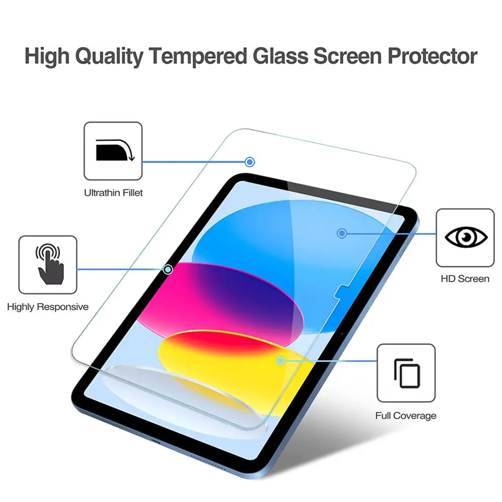 Husa de protectie tableta Lito 2.5D Classic Glass compatibil cu iPad 10 (2022) 10.9 / 11 (2025), Transparent