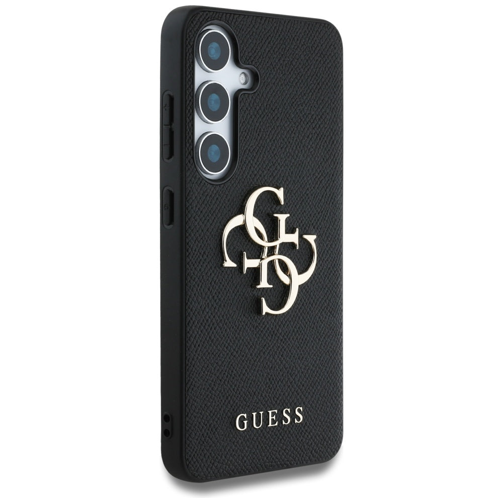 Husa de protectie Guess Hardcase 4G Grained Big and Classic Logo (GUHCS25SPGT4MBK) compatibil cu Samsung Galaxy S25, Negru
