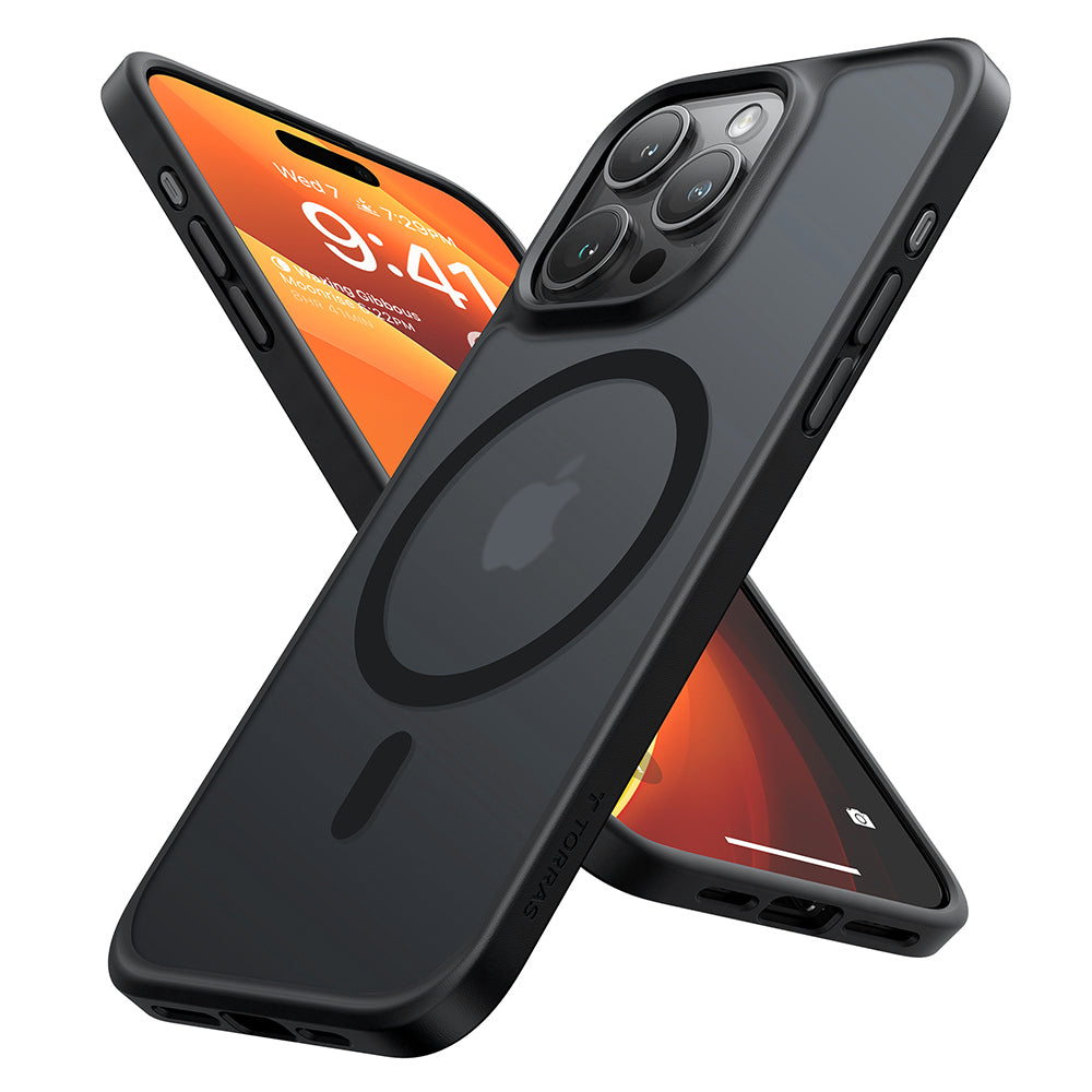 Husa de protectie Torras Guardian Magnetic compatibil cu iPhone 15 Pro Max, Negru