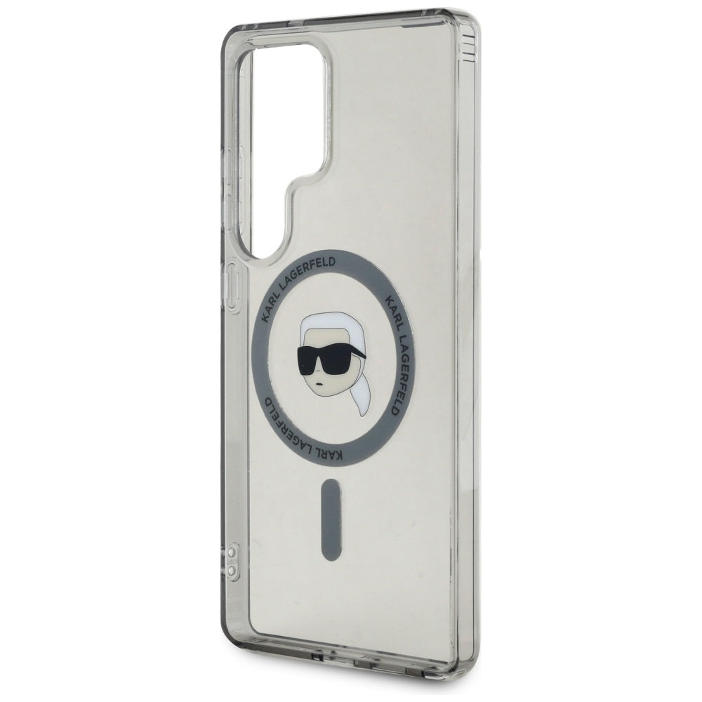 Husa de protectie Karl Lagerfeld IML MagSafe (KLHMS25LHLSKIK) compatibil cu Samsung Galaxy S25 Ultra, Karl`s Head
