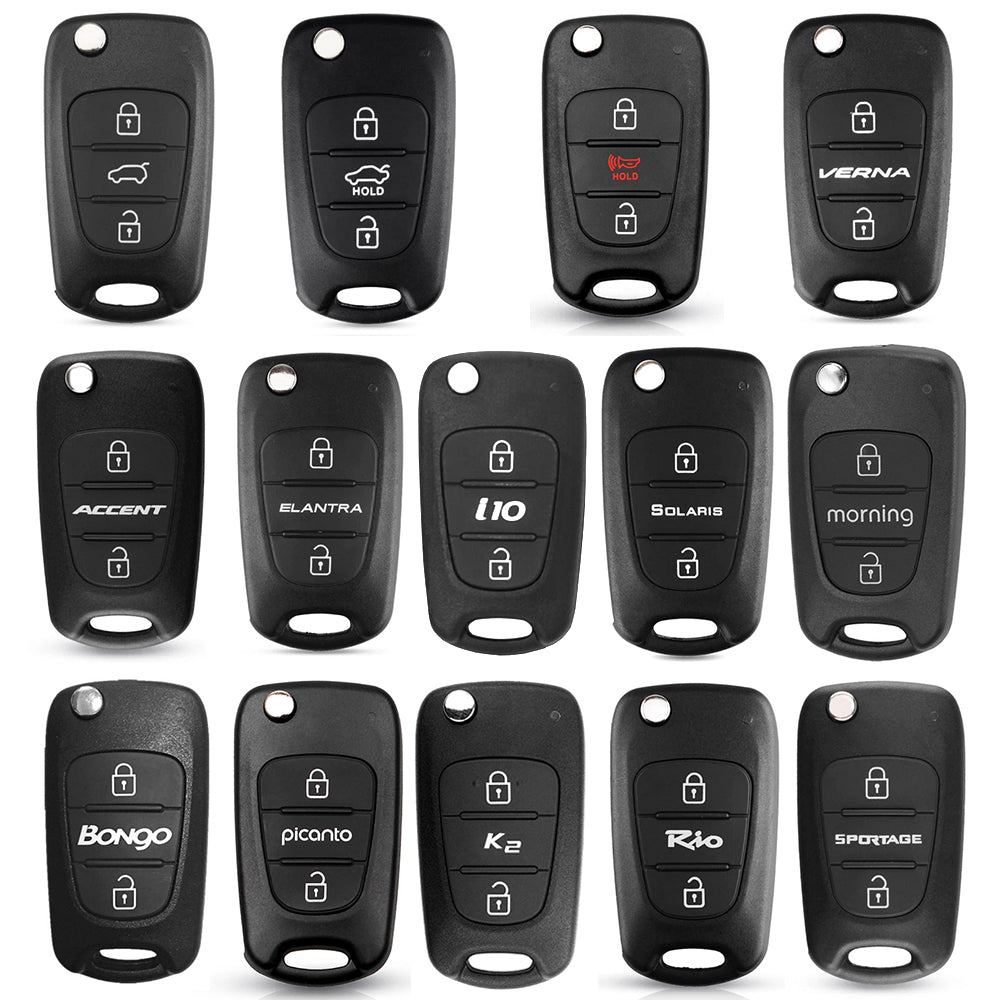 Husa pentru cheie Hyundai Elantra/Kia Picanto - Techsuit Car Key Case (2003.04) - Black
