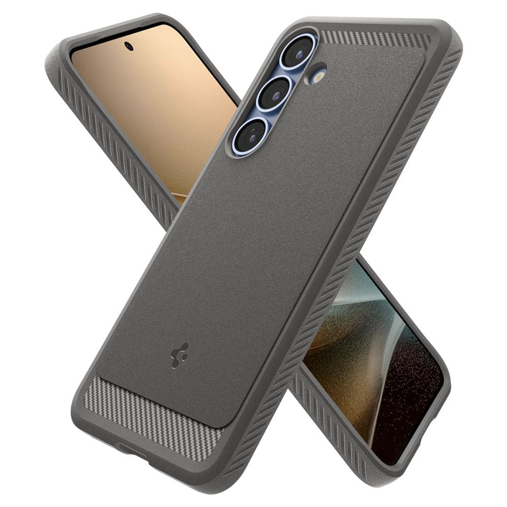 Husă Spigen Rugged Armor MagSafe pentru Samsung Galaxy S25, gri