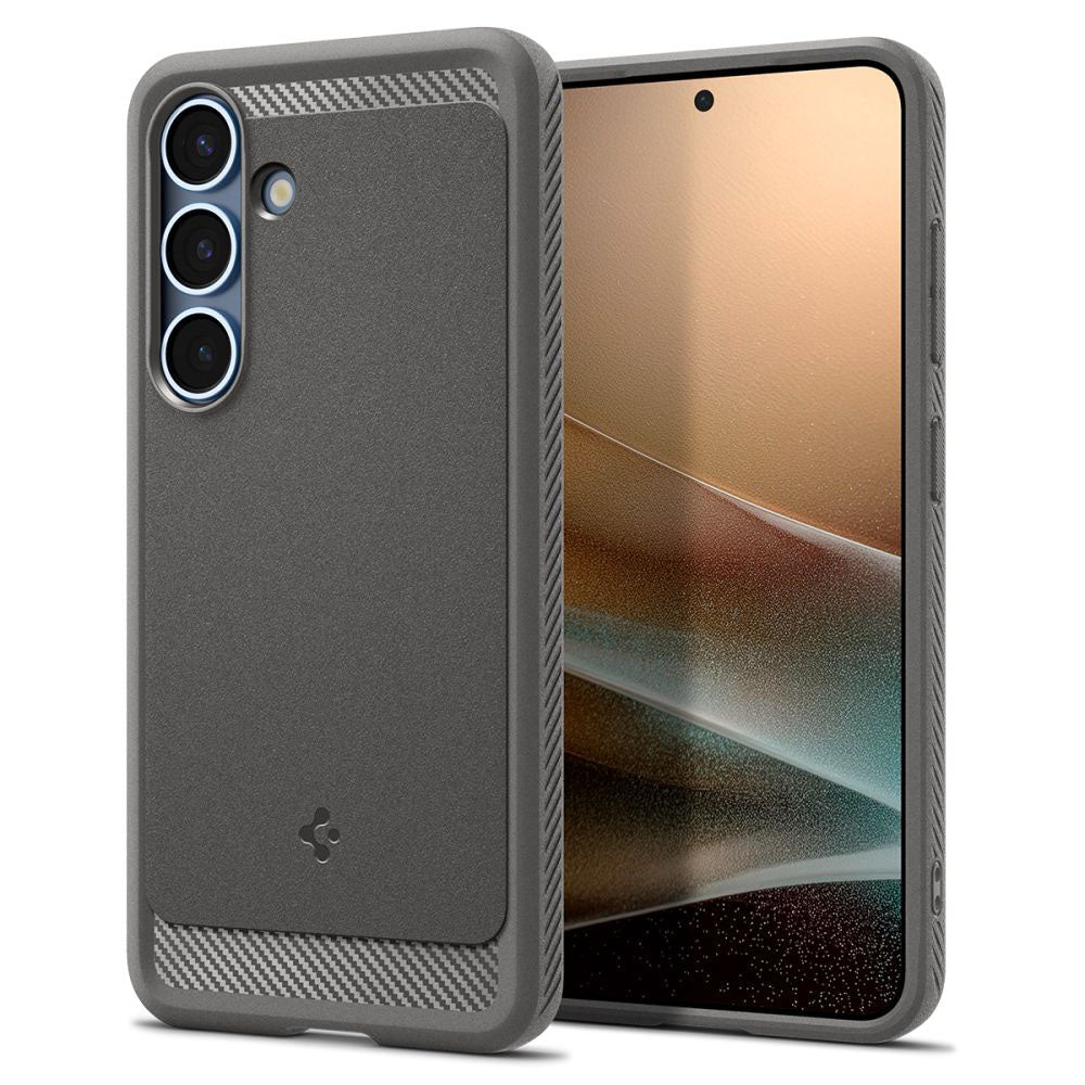 Husă Spigen Rugged Armor MagSafe pentru Samsung Galaxy S25, gri