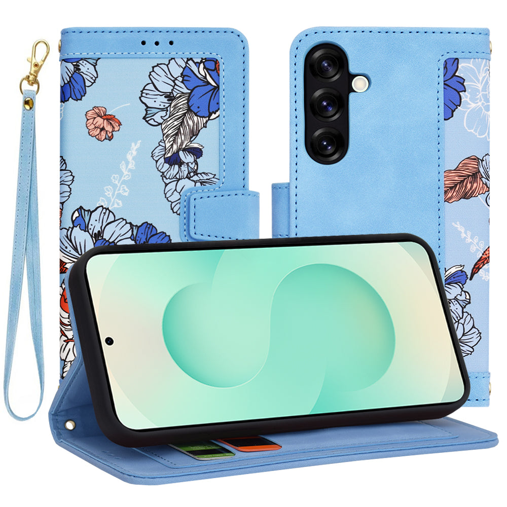 Husa de protectie Techsuit FlipCraft compatibil cu Samsung Galaxy S25 Plus, Vibrant Blue