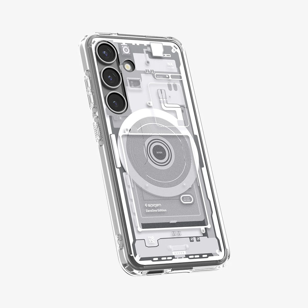 Husa de protectie Spigen Ultra Hybrid Zero One MagSafe (ACS09004) compatibil cu Samsung Galaxy S25, Alb