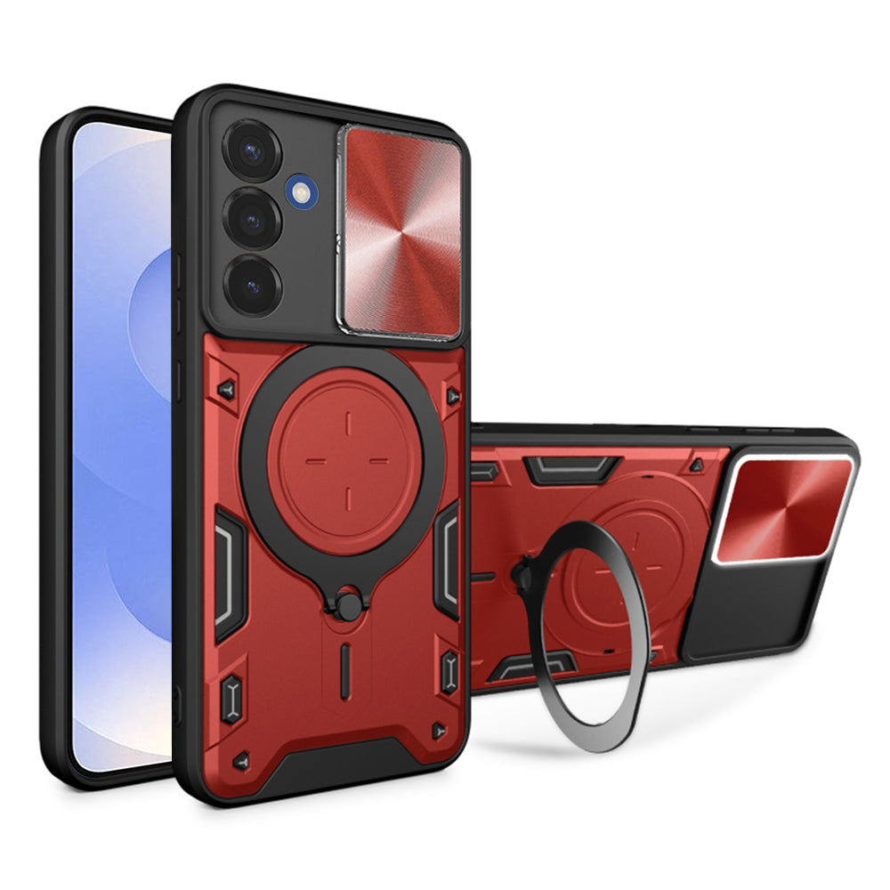 Husa de protectie Techsuit CamGuard Pro compatibil cu Samsung Galaxy S25, Rosu