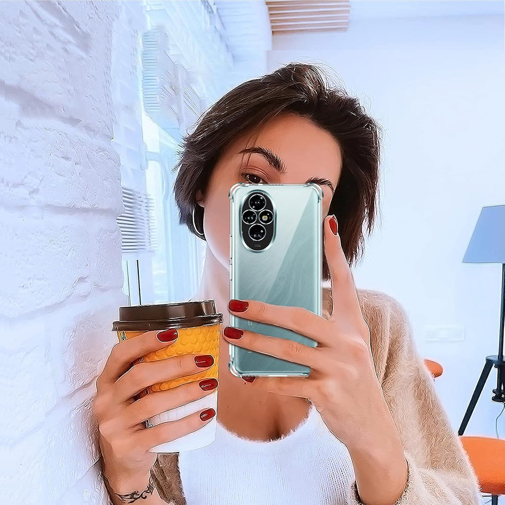 Husă Techsuit Shockproof Clear Silicone transparentă pentru Honor 200