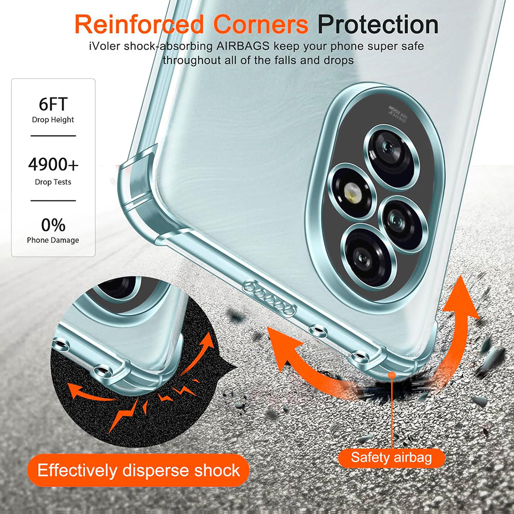 Husă Techsuit Shockproof Clear Silicone transparentă pentru Honor 200