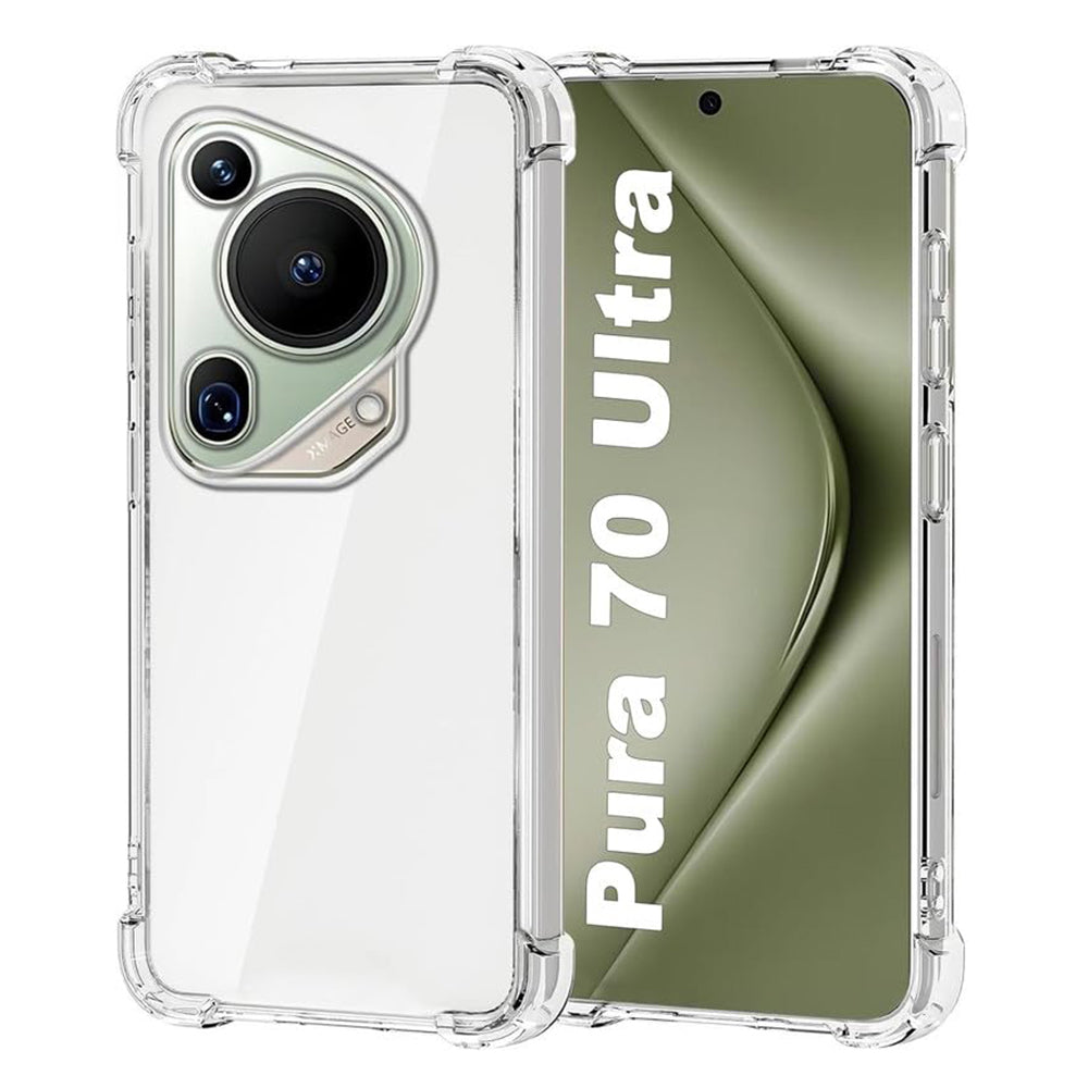 Husa de protectie Techsuit Shockproof Clear Silicone compatibil cu Huawei Pura 70 Ultra, Transparent