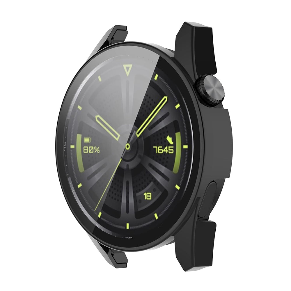Folie de protectie smartwatch Techsuit Defense360 Pro + Screen Protector compatibil cu Huawei Watch GT 3 (42mm), Negru