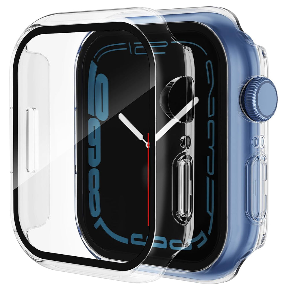 Folie de protectie smartwatch Techsuit Defense360 Pro + Screen Protector compatibil cu Apple Watch 7 (41mm), Transparent