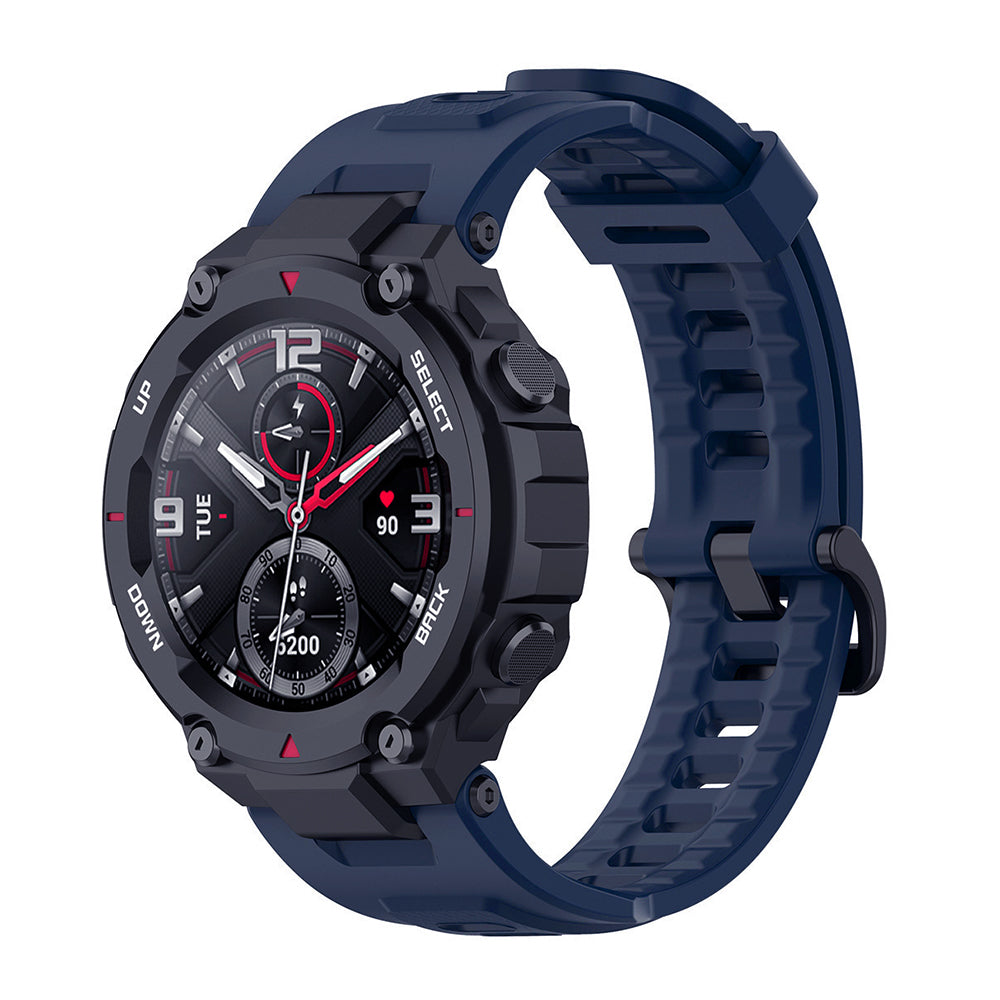 Curea smartwatch Techsuit Watchband (W067) compatibil cu Amazfit T-Rex / T-Rex Pro, Bleumarin