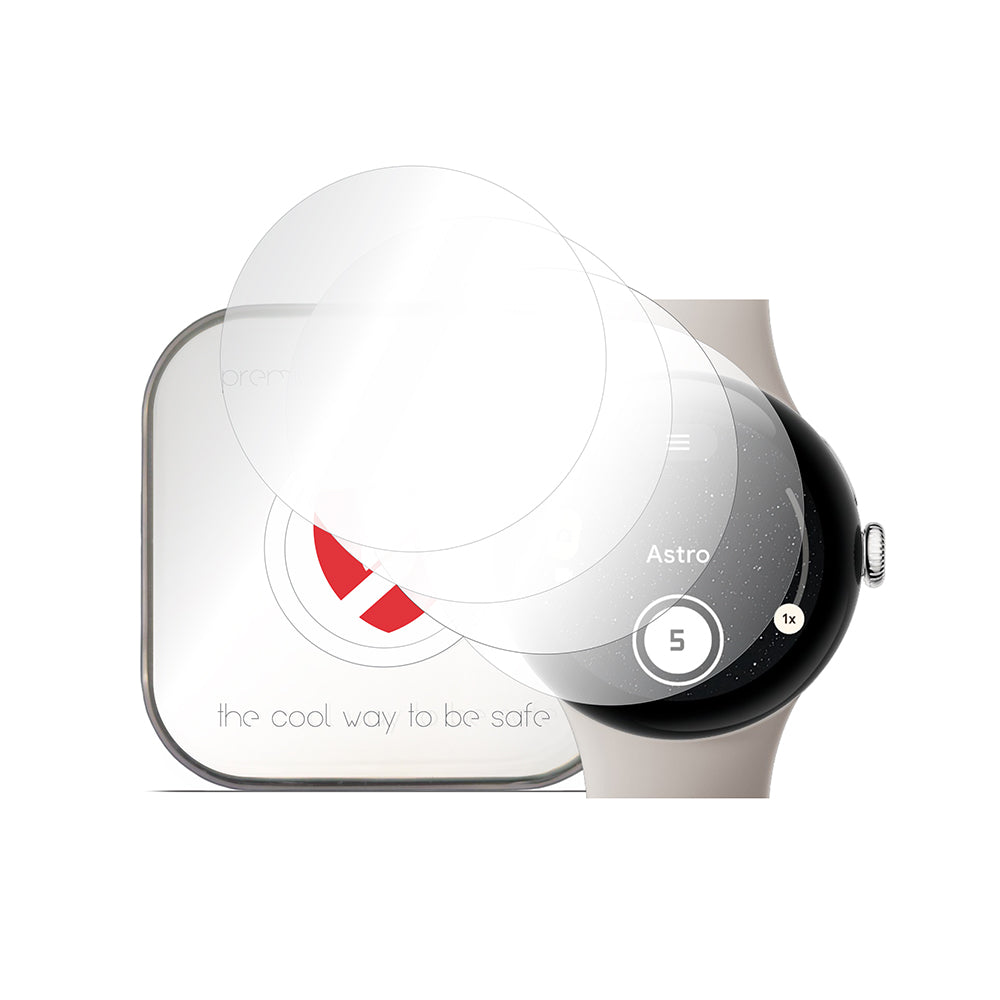 Folie de protectie smartwatch Smart Protection Premium Classic (set de 4) compatibil cu Google Pixel Watch 3 45mm, Transparent