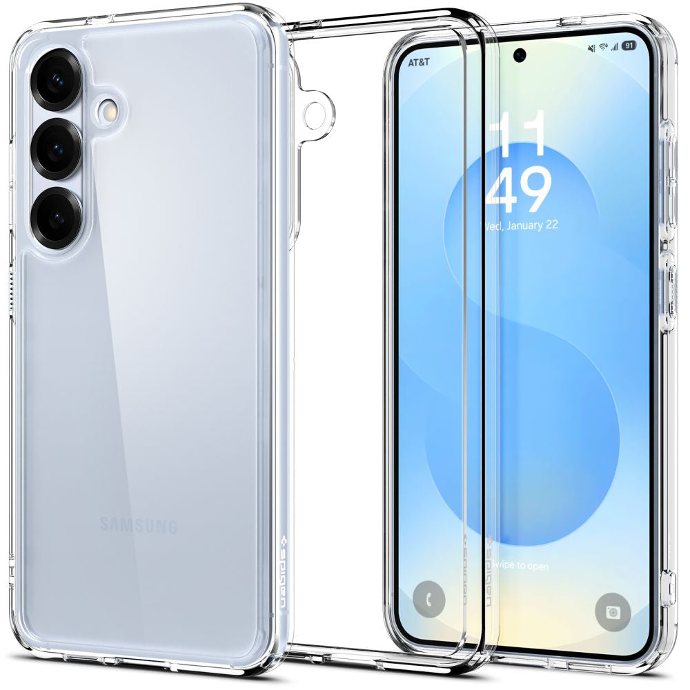 Husa de protectie Spigen Ultra Hybrid (ACS09006) compatibil cu Samsung Galaxy S25, Crystal Clear