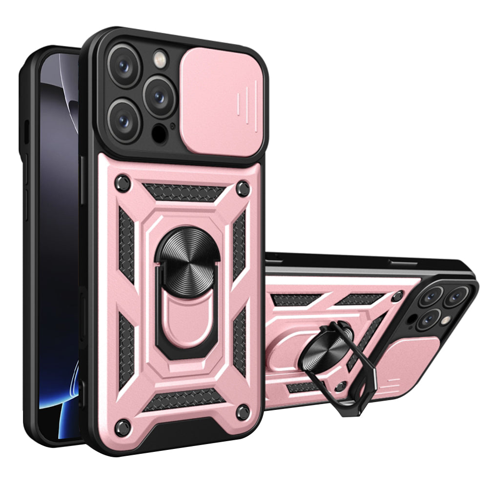 Husa de protectie Techsuit CamShield Series compatibil cu iPhone 16 Pro, Roz Auriu