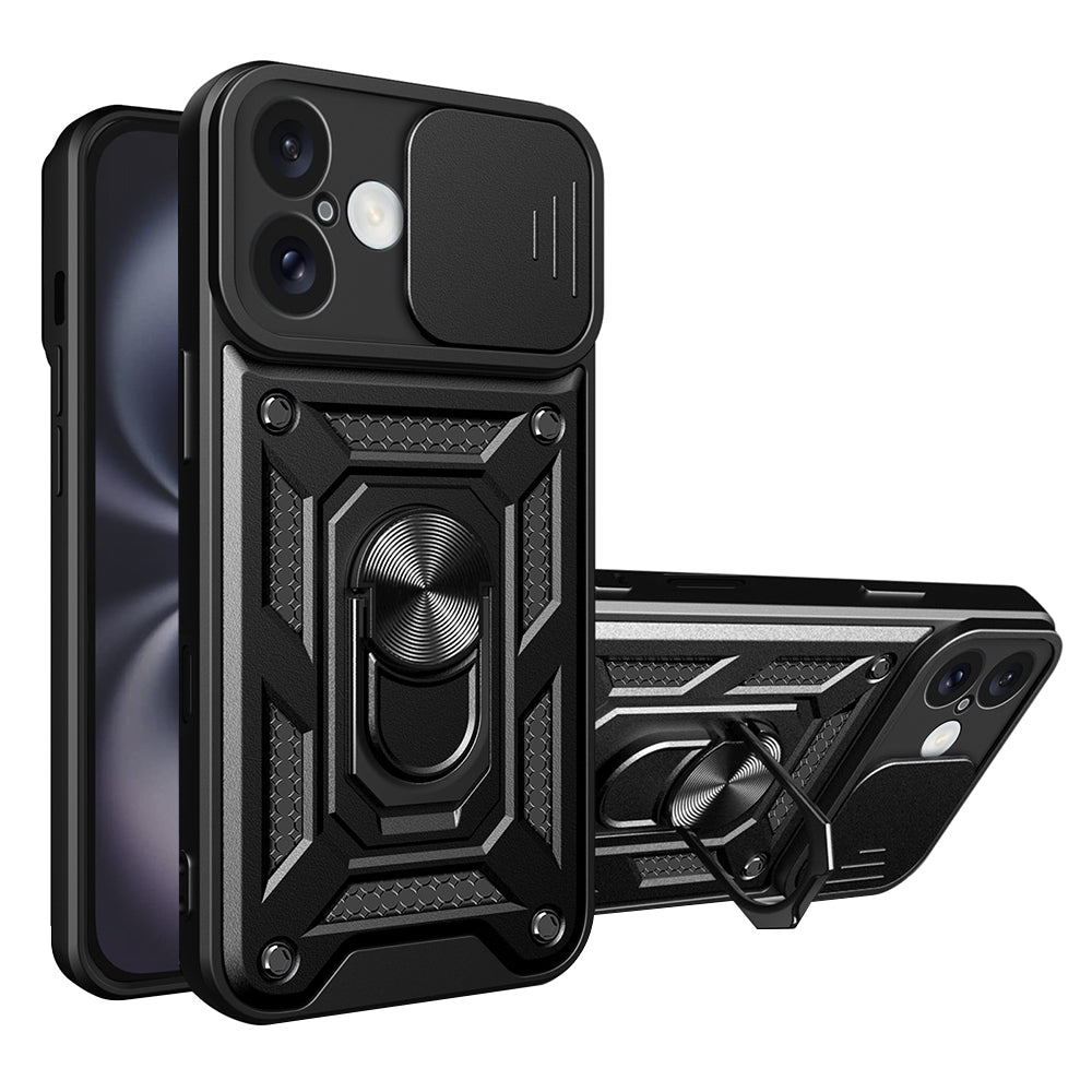 Husa de protectie Techsuit CamShield Series compatibil cu iPhone 16, Negru