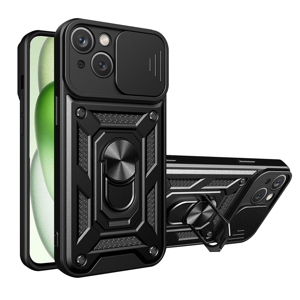 Husa de protectie Techsuit CamShield Series compatibil cu iPhone 15 Plus, Negru