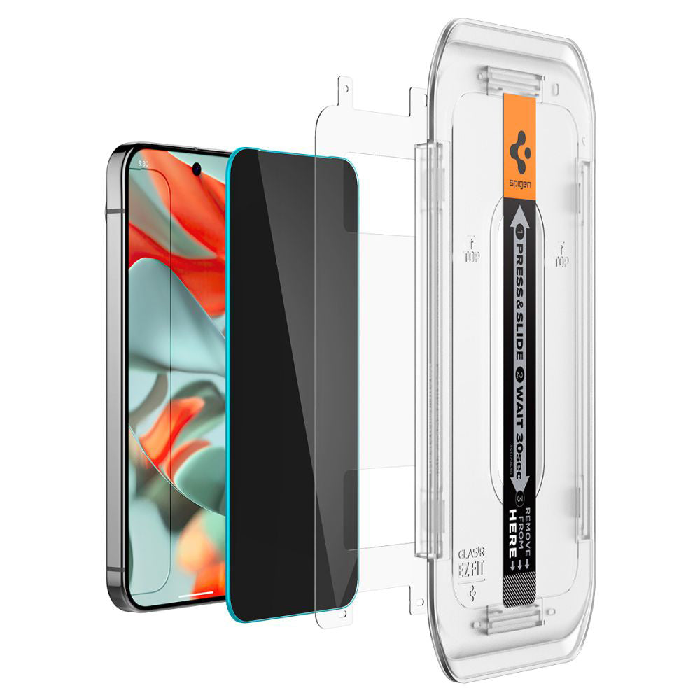 Folie de protectie Spigen Glas.tR EZ-FIT compatibil cu Google Pixel 9 Pro XL, Privacy