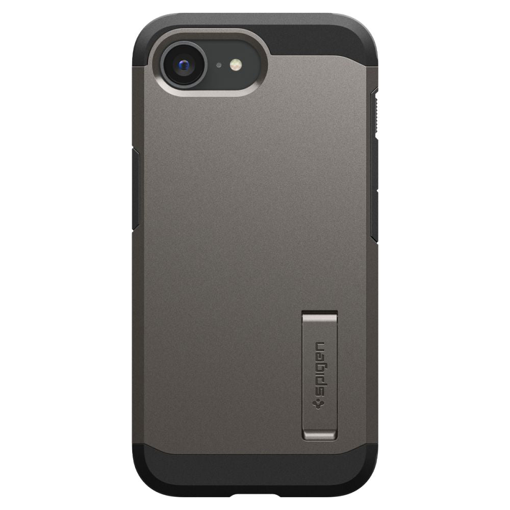 Husa de protectie Spigen Tough Armor MagSafe (ACS09136) compatibil cu iPhone 16e / iPhone 17e, Gunmetal