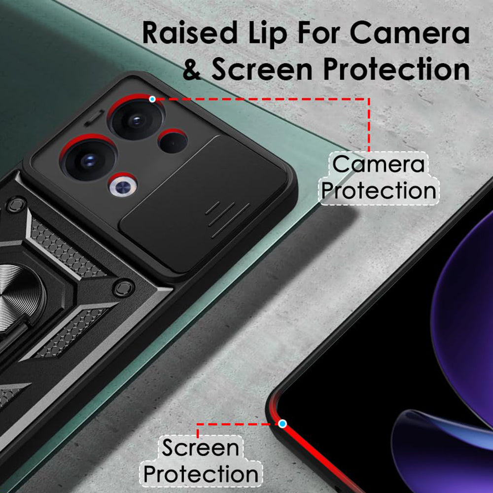 Husa de protectie Techsuit CamShield Series compatibil cu Oppo Reno13, Negru
