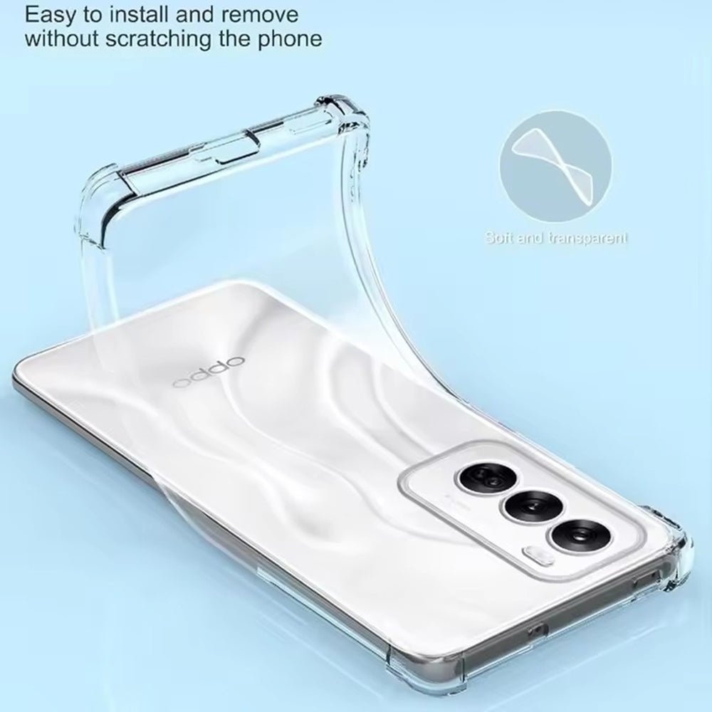Husa de protectie Techsuit Shockproof Clear Silicone compatibil cu Oppo Reno13 Pro, Transparent