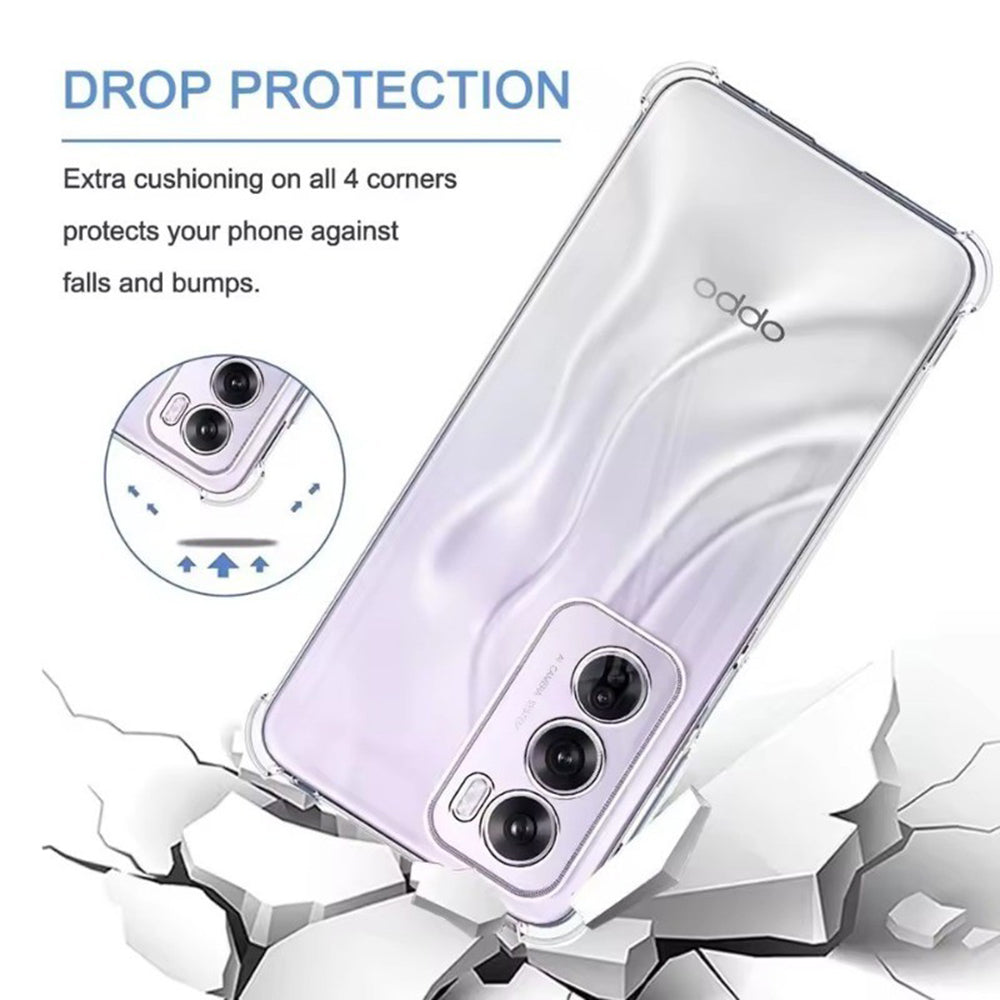 Husa de protectie Techsuit Shockproof Clear Silicone compatibil cu Oppo Reno13 Pro, Transparent