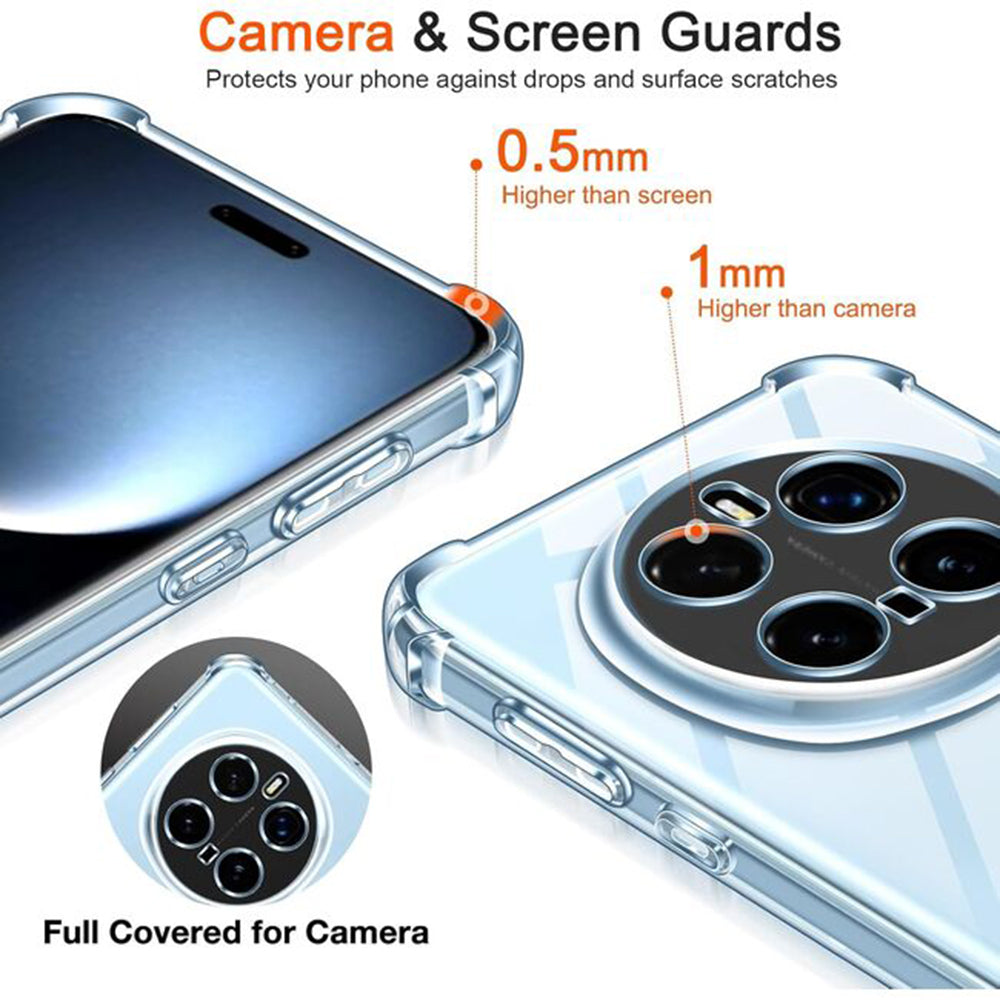 Husa de protectie Techsuit Shockproof Clear Silicone compatibil cu Honor Magic7 Pro, Transparent