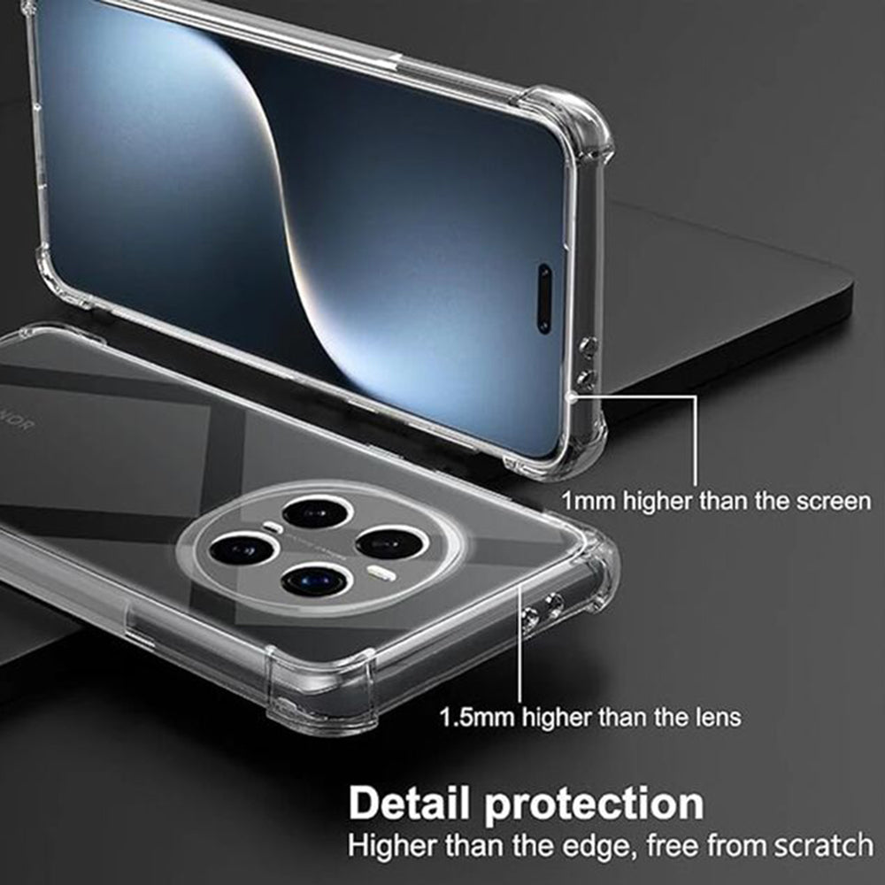 Husa de protectie Techsuit Shockproof Clear Silicone compatibil cu Honor Magic7 Pro, Transparent
