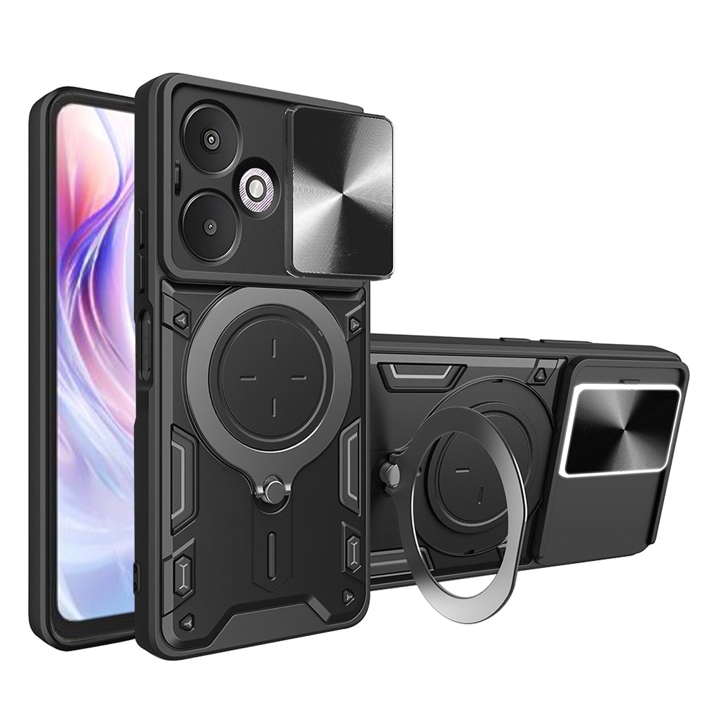 Husa de protectie Techsuit CamGuard Pro compatibil cu Xiaomi Redmi 13C 5G, Negru