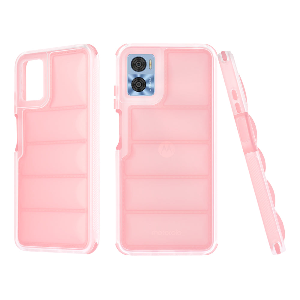 Husa de protectie Techsuit Wave Shield compatibil cu Motorola Moto E22 / Moto E22i, Roz