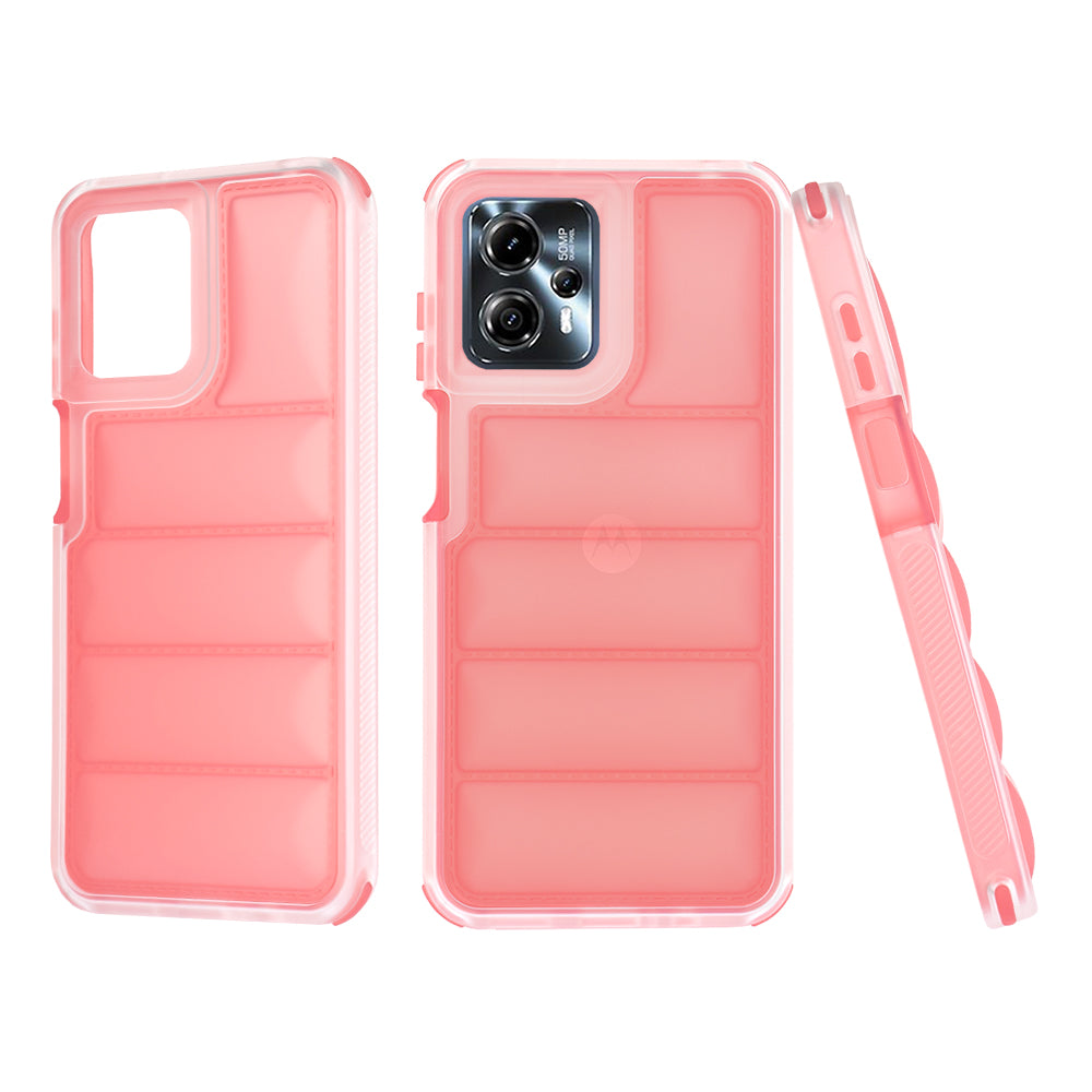 Husa de protectie Techsuit Wave Shield compatibil cu Motorola Moto G13 / G23 / G53, Rosu
