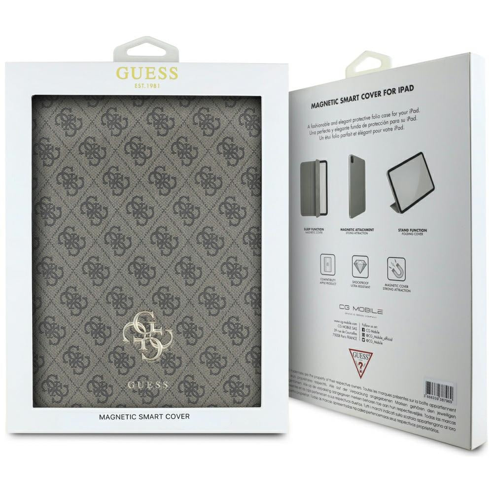 Husa de protectie tableta Guess Magnetic 4G Big Logo (GUFC13PM24PS4SGW) compatibil cu iPad Pro 13 (2024) / iPad Pro 13 (2025), Maro