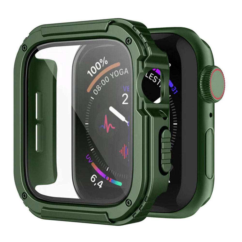 Folie de protectie smartwatch Lito Watch Armor 360 Case + Screen Protector compatibil cu Apple Watch 1 / 2 / 3 (38mm), Verde