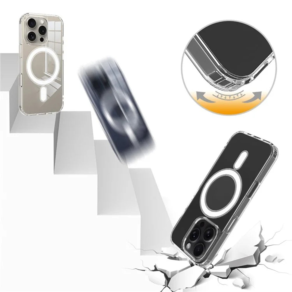 Husa de protectie Techsuit MagSafe Pro compatibil cu iPhone 16 Plus, Transparent