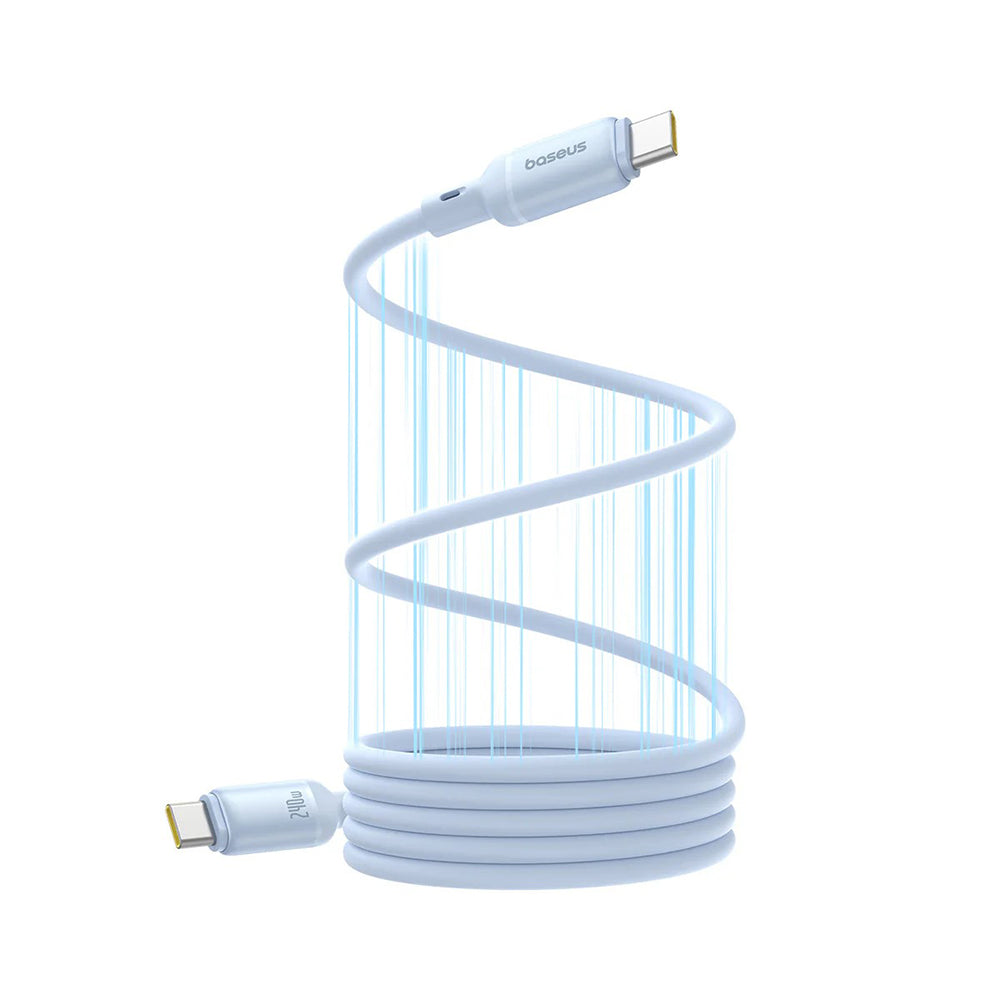 Cablu Baseus PicoGo (P10376800311-00), Magnetic, Type-C to Type-C, 240W, Fast Charging, 480Mbps, Silicone, 1m, Albastru