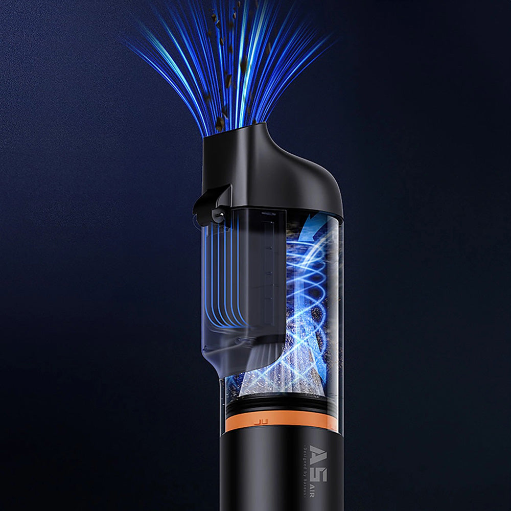 Baseus Cordless Car Vacuum Cleaner A5 Air (C30459500111-02), 12000Pa, 90W, 80000RPM, 2000mAh, Eco Mode, 65dB, AI, Negru