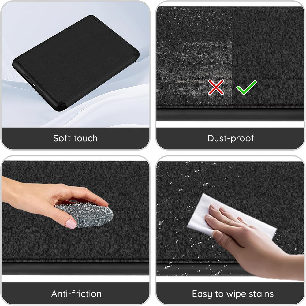 Husa de protectie tableta Techsuit SmartCover compatibil cu Kindle Paperwhite 5 (2021) / 5 Signature Edition (2021) - Black